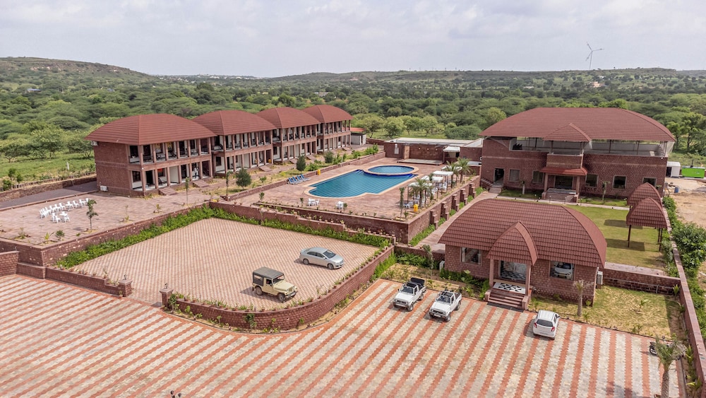 Aerial property view of The Gateway Osian and surrounding landscape